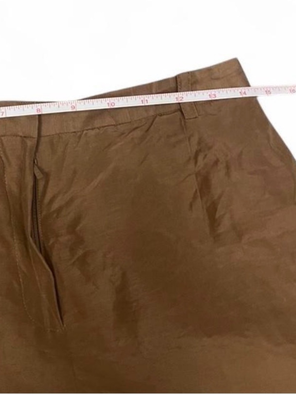 Doncaster Linen and Silk Pants Tan Straight-Leg High Waisted Women’s Size 4 - Picture 4 of 8